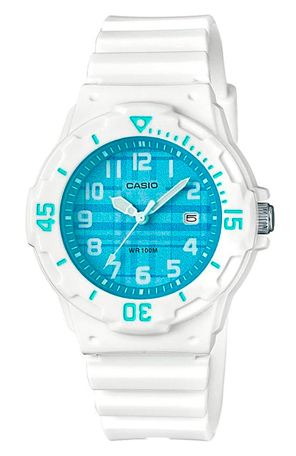 Женские часы Casio Casio Collection LRW-200H-2C, механизм кварцевый, циферблат голубой, браслет пластик — Изображение 1