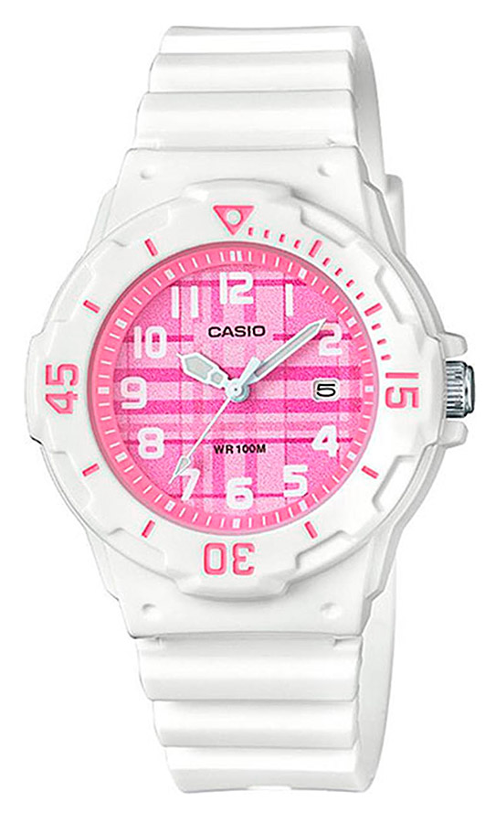 Женские часы Casio Casio Collection LRW-200H-4C, механизм кварцевый, циферблат розовый, браслет пластик — Изображение 1