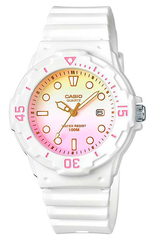 Женские часы Casio Casio Collection LRW-200H-4E2, механизм кварцевый, циферблат розовый, браслет пластик — Изображение 1