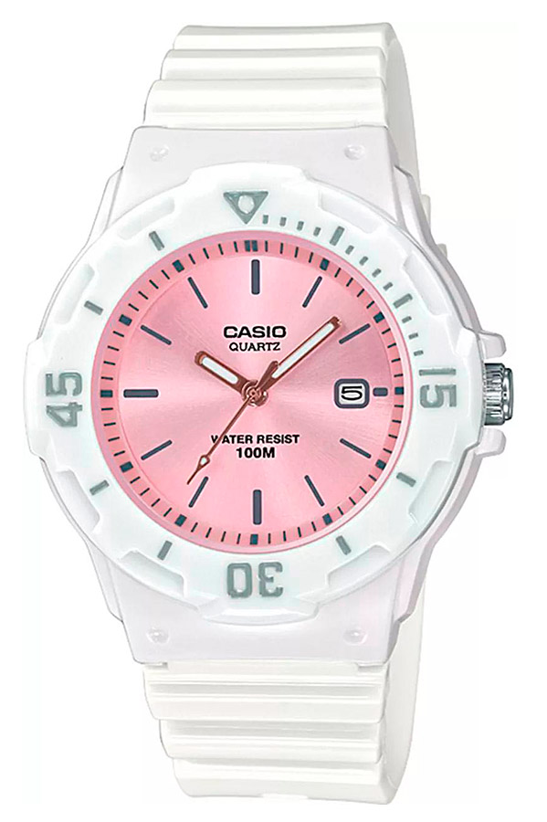 Женские часы Casio Casio Collection LRW-200H-4E3, механизм кварцевый, циферблат розовый, браслет пластик — Изображение 1