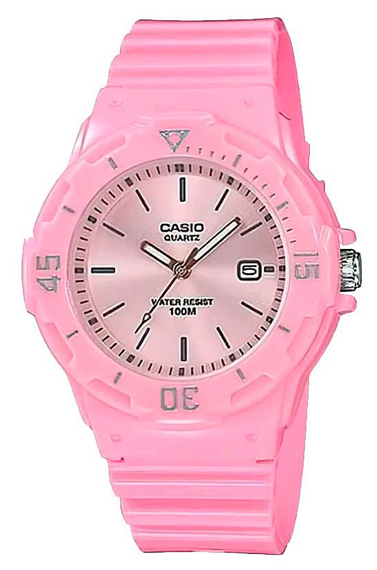 Женские часы Casio Casio Collection LRW-200H-4E4, механизм кварцевый, циферблат розовый, браслет пластик — Изображение 1