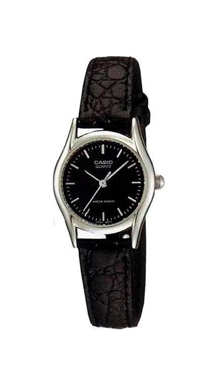 Женские часы Casio Casio Collection LTP-1094E-1A, механизм кварцевый, циферблат , браслет кожа — Изображение 1