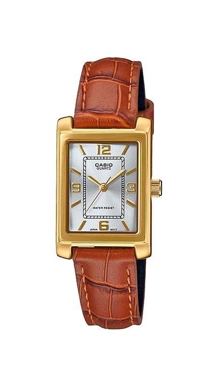 Женские часы Casio Casio Collection LTP-1234GLL-7A, механизм кварцевый, циферблат , браслет кожа — Изображение 1