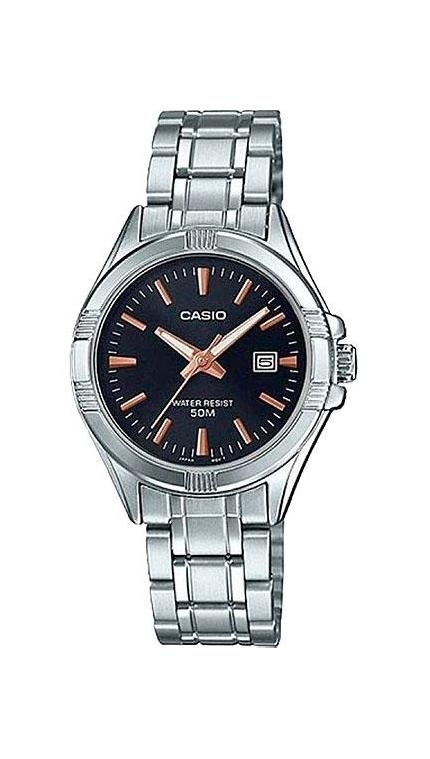 Женские часы Casio Casio Collection LTP-1308D-1A2, механизм кварцевый, циферблат , браслет стальной браслет — Изображение 1
