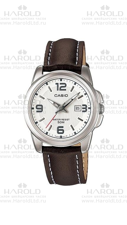 Женские часы Casio Standart Analogue LTP-1314L-7A, механизм кварцевый, циферблат , браслет кожа — Изображение 1