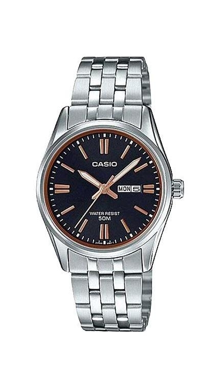 Женские часы Casio Casio Collection LTP-1335D-1A2, механизм кварцевый, циферблат , браслет стальной браслет — Изображение 1