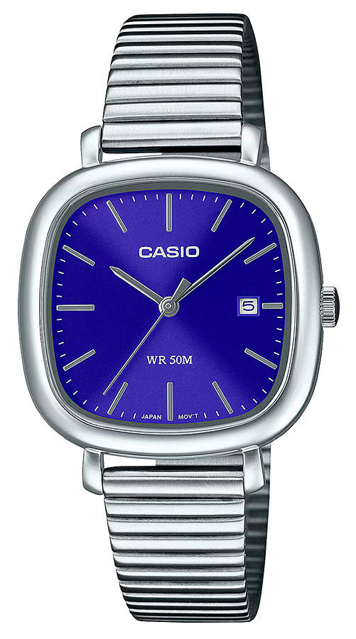 Женские часы Casio Casio Collection LTP-B166D-2A, механизм кварцевый, циферблат синий, браслет нержавеющая сталь — Изображение 1