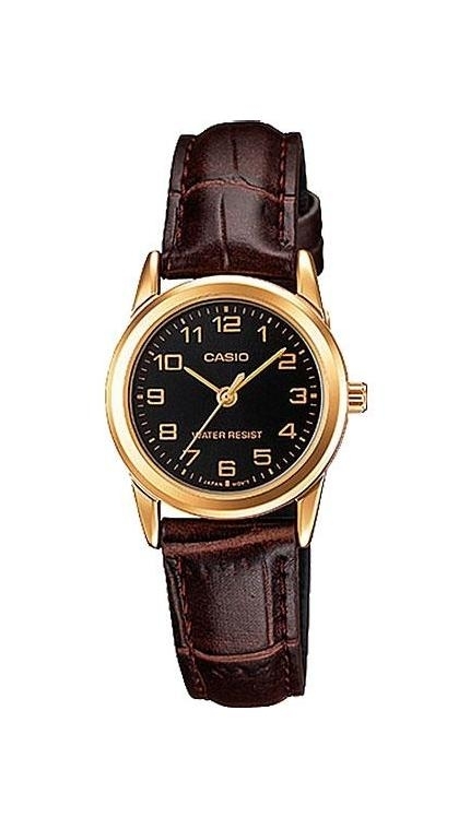 Женские часы Casio Casio Collection LTP-V001GL-1B, механизм кварцевый, циферблат , браслет кожа — Изображение 1