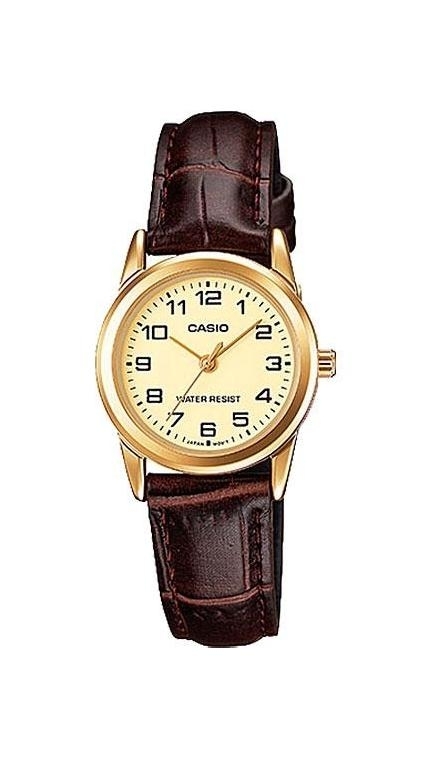 Женские часы Casio Casio Collection LTP-V001GL-9B, механизм кварцевый, циферблат , браслет кожа — Изображение 1