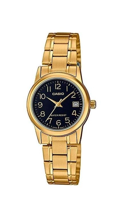 Женские часы Casio Casio Collection LTP-V002G-1B, механизм кварцевый, циферблат , браслет браслет сталь + pvd — Изображение 1