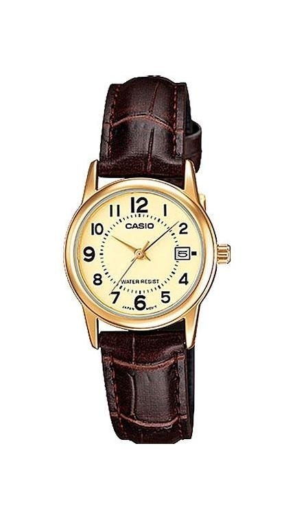 Женские часы Casio Casio Collection LTP-V002GL-9B, механизм кварцевый, циферблат , браслет кожа — Изображение 1