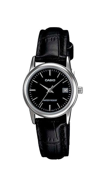 Женские часы Casio Casio Collection LTP-V002L-1A, механизм кварцевый, циферблат , браслет кожа — Изображение 1