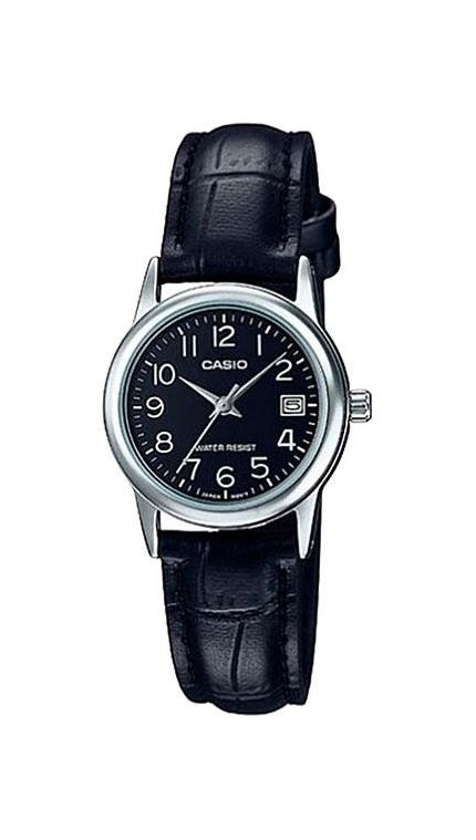Женские часы Casio Casio Collection LTP-V002L-1B, механизм кварцевый, циферблат , браслет кожа — Изображение 1