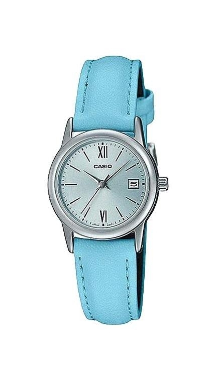 Женские часы Casio Casio Collection LTP-V002L-2B3, механизм кварцевый, циферблат , браслет кожа — Изображение 1