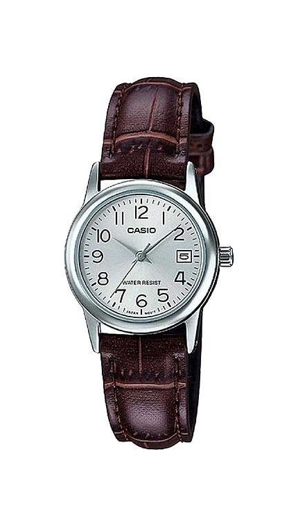 Женские часы Casio Casio Collection LTP-V002L-7B2, механизм кварцевый, циферблат , браслет кожа — Изображение 1