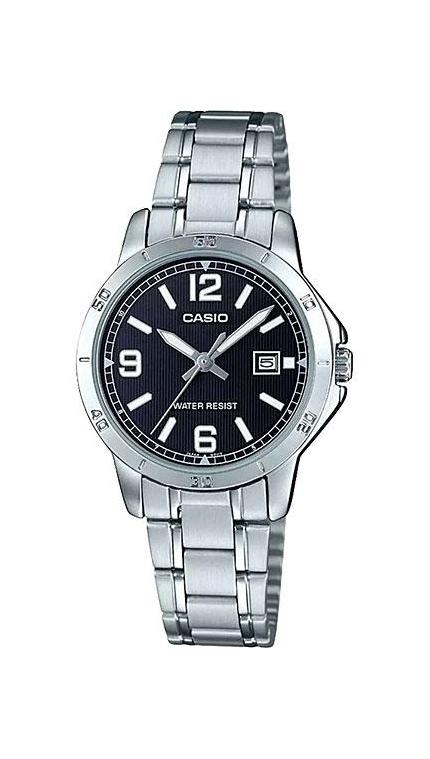 Женские часы Casio Casio Collection LTP-V004D-1B2, механизм кварцевый, циферблат , браслет сталь — Изображение 1