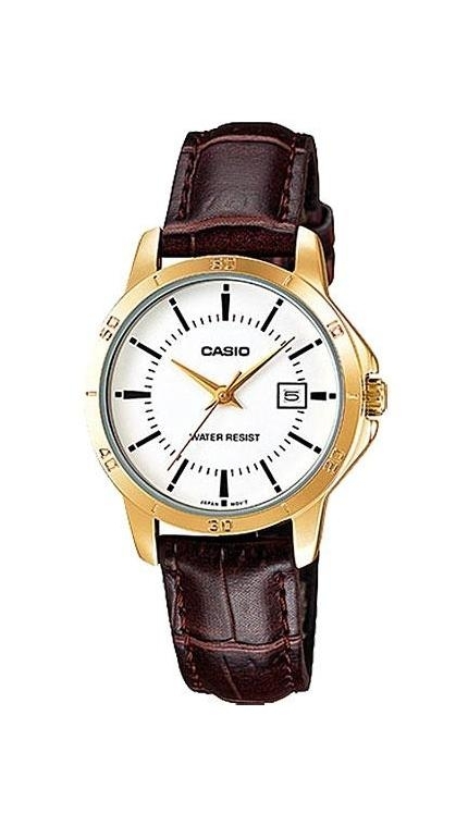 Женские часы Casio Casio Collection LTP-V004GL-7A, механизм кварцевый, циферблат , браслет кожа — Изображение 1
