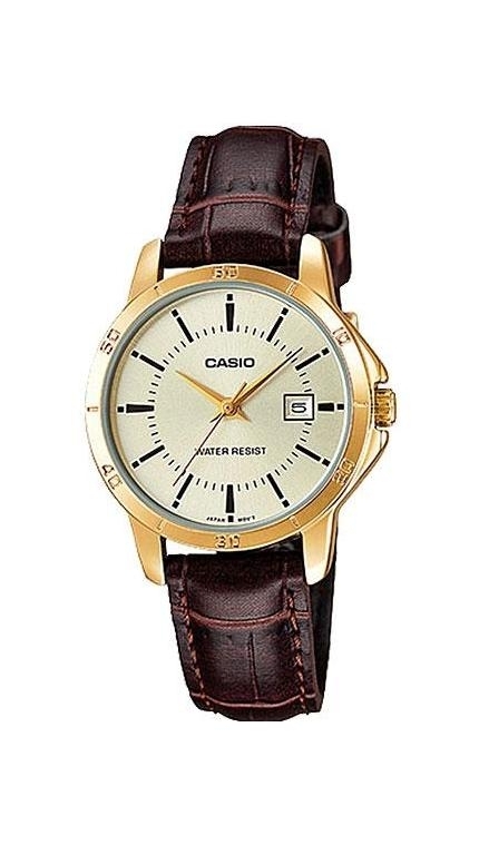 Женские часы Casio Casio Collection LTP-V004GL-9A, механизм кварцевый, циферблат , браслет кожа — Изображение 1