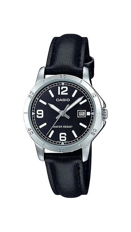 Женские часы Casio Casio Collection LTP-V004L-1B, механизм кварцевый, циферблат , браслет кожа — Изображение 1