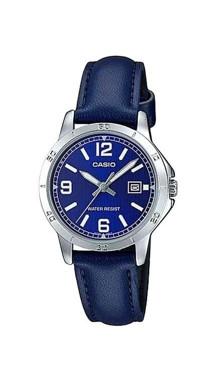 Женские часы Casio Casio Collection LTP-V004L-2B, механизм кварцевый, циферблат , браслет кожа — Изображение 1