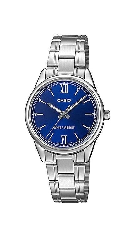 Женские часы Casio Casio Collection LTP-V005D-2B2, механизм кварцевый, циферблат , браслет стальной браслет — Изображение 1