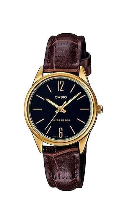Женские часы Casio Casio Collection LTP-V005GL-1B, механизм кварцевый, циферблат , браслет кожа — Изображение 1