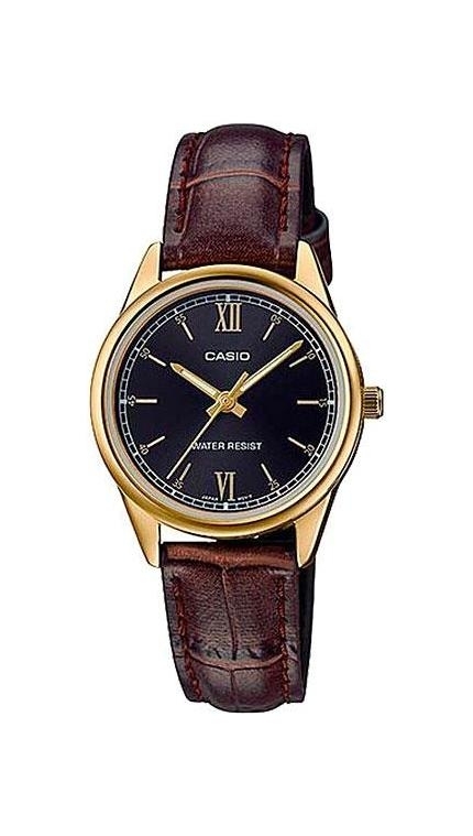 Женские часы Casio Casio Collection LTP-V005GL-1B2, механизм кварцевый, циферблат , браслет кожа — Изображение 1