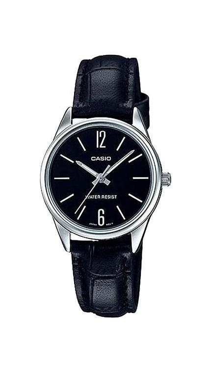 Женские часы Casio Casio Collection LTP-V005L-1B, механизм кварцевый, циферблат , браслет кожа — Изображение 1