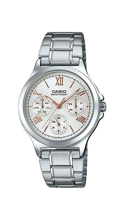 Женские часы Casio Casio Collection LTP-V300D-7A2, механизм кварцевый, циферблат , браслет стальной браслет — Изображение 1