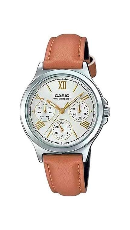 Женские часы Casio Casio Collection LTP-V300L-7A2, механизм кварцевый, циферблат , браслет кожа — Изображение 1