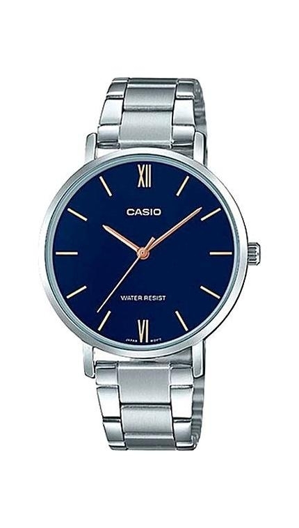 Женские часы Casio Casio Collection LTP-VT01D-2B, механизм кварцевый, циферблат , браслет сталь — Изображение 1
