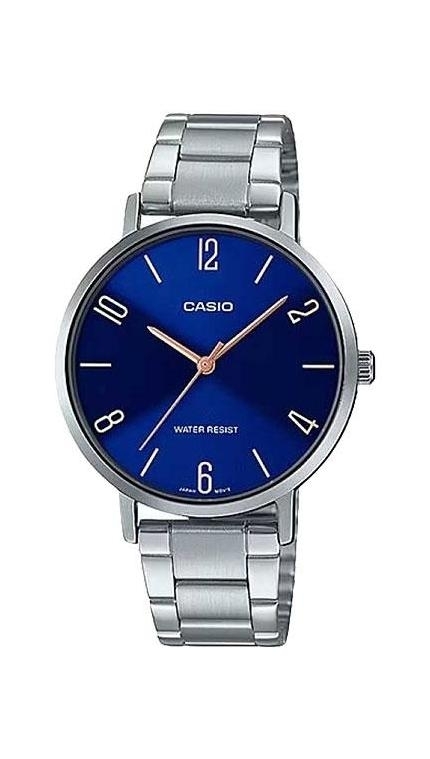 Женские часы Casio Casio Collection LTP-VT01D-2B2, механизм кварцевый, циферблат , браслет стальной браслет — Изображение 1
