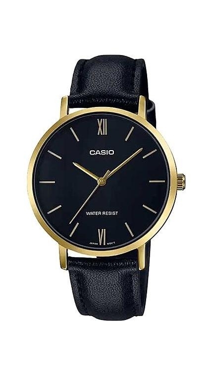 Женские часы Casio Casio Collection LTP-VT01GL-1B, механизм кварцевый, циферблат , браслет кожа — Изображение 1