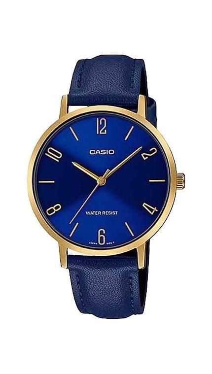 Женские часы Casio Casio Collection LTP-VT01GL-2B, механизм кварцевый, циферблат , браслет кожа — Изображение 1
