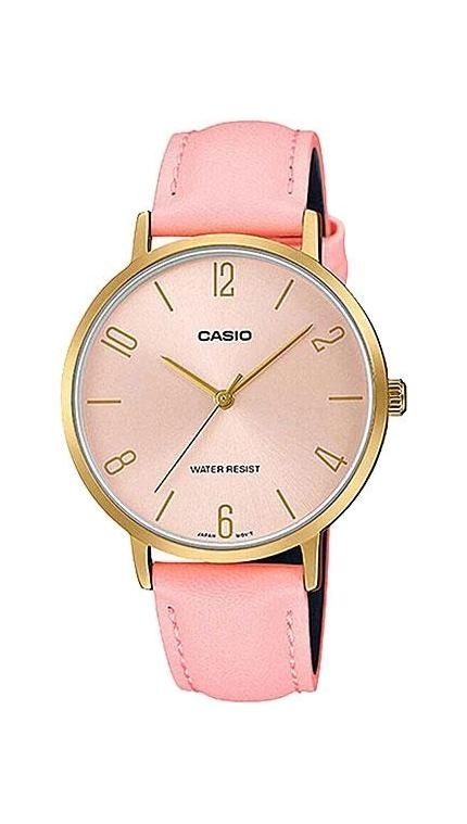 Женские часы Casio Casio Collection LTP-VT01GL-4B, механизм кварцевый, циферблат , браслет кожа — Изображение 1