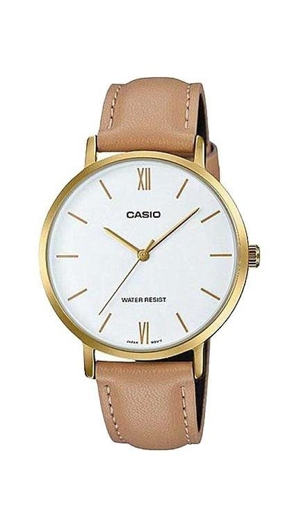 Женские часы Casio Casio Collection LTP-VT01GL-7B, механизм кварцевый, циферблат , браслет кожа — Изображение 1