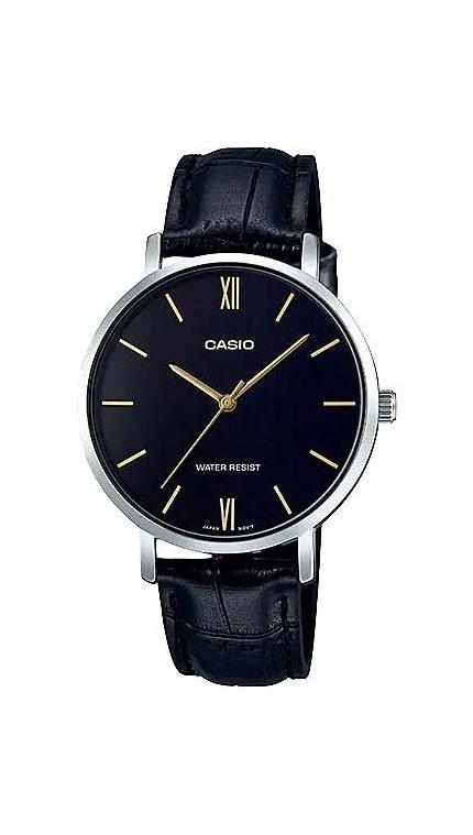 Женские часы Casio Casio Collection LTP-VT01L-1B, механизм кварцевый, циферблат , браслет кожа — Изображение 1