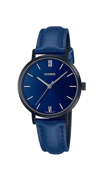 Женские часы Casio Casio Collection LTP-VT02BL-2A, механизм кварцевый, циферблат , браслет кожа — Изображение 1
