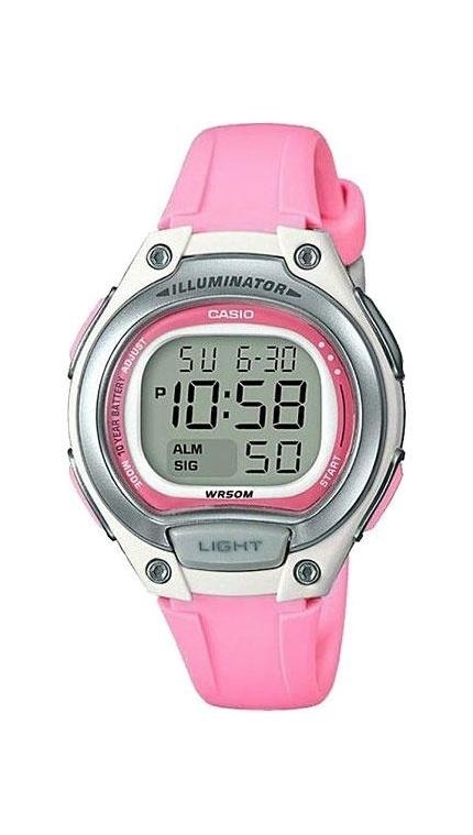 Женские часы Casio Casio Collection LW-203-4A, механизм электронные, циферблат , браслет сталь + полимер — Изображение 1