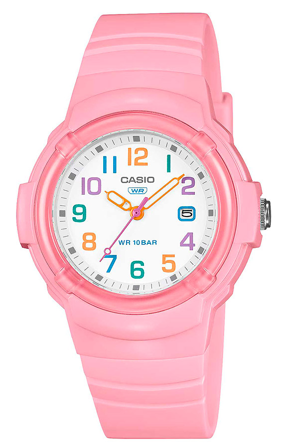 Женские часы Casio Casio Collection LX-800H-4A, механизм кварцевый, циферблат белый, браслет пластик — Изображение 1