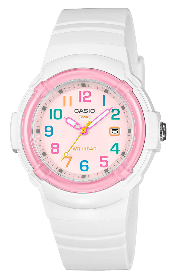 Женские часы Casio Casio Collection LX-800H-7A1, механизм кварцевый, циферблат розовый, браслет пластик — Изображение 1
