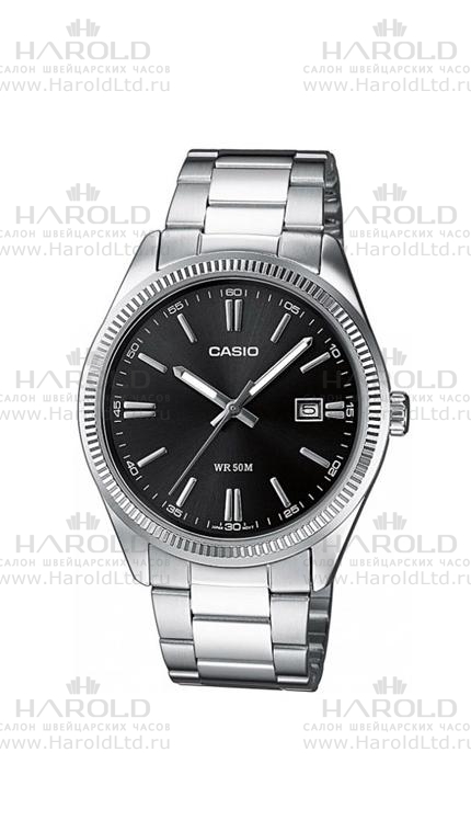 Мужские часы Casio Standart Analogue MTP-1302D-1A1, механизм кварцевый, циферблат , браслет сталь — Изображение 1