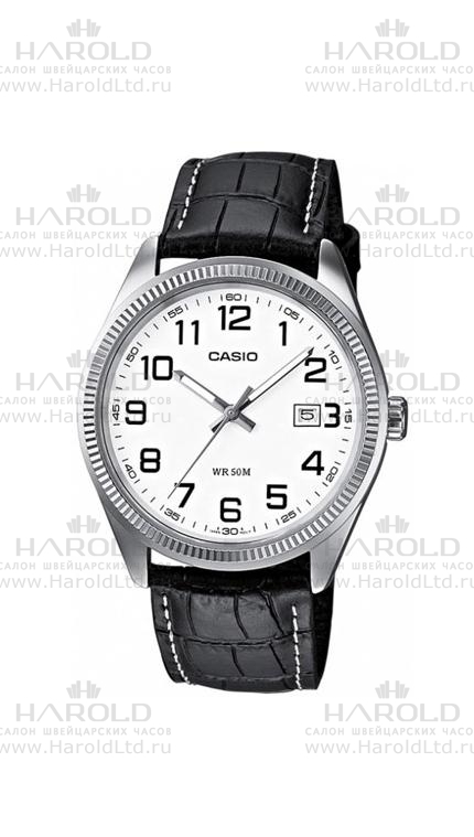 Мужские часы Casio Standart Analogue MTP-1302L-7B, механизм кварцевый, циферблат , браслет кожа — Изображение 1