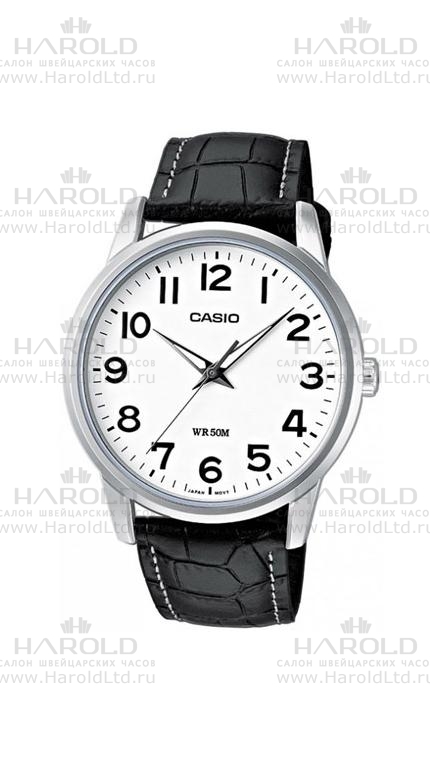 Мужские часы Casio Standart Analogue MTP-1303L-7B, механизм кварцевый, циферблат , браслет кожа — Изображение 1