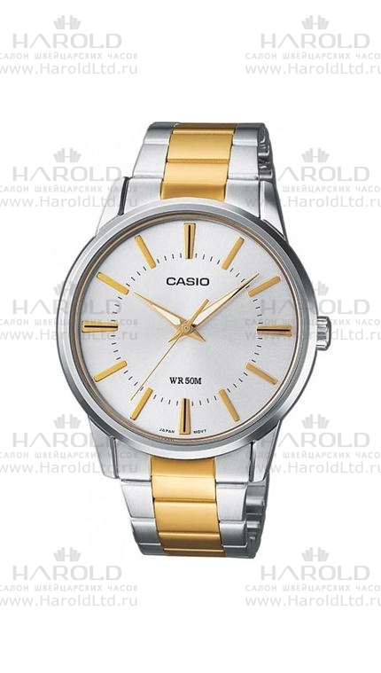 Мужские часы Casio Standart Analogue MTP-1303SG-7A, механизм кварцевый, циферблат , браслет сталь — Изображение 1