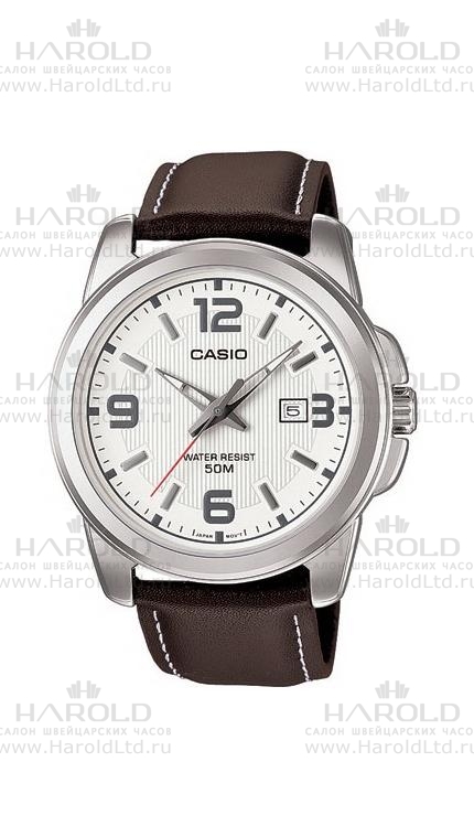 Мужские кварцевый часы Casio Standart Analogue MTP-1314L-7A  кожа — Изображение 1
