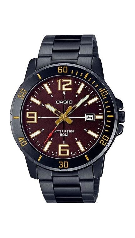 Мужские часы Casio Casio Collection MTP-VD01B-5B, механизм кварцевый, циферблат , браслет сталь + pvd — Изображение 1