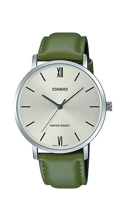 Мужские часы Casio Casio Collection MTP-VT01L-3B, механизм кварцевый, циферблат , браслет кожа — Изображение 1
