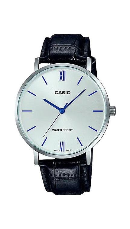 Мужские часы Casio Casio Collection MTP-VT01L-7B1, механизм кварцевый, циферблат , браслет кожа — Изображение 1