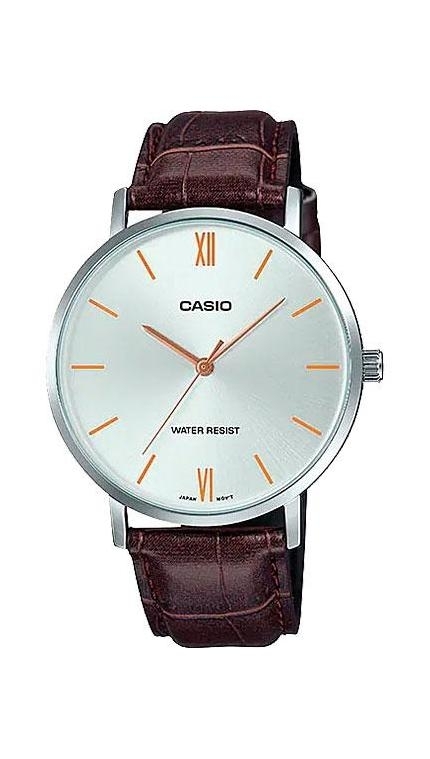 Мужские часы Casio Casio Collection MTP-VT01L-7B2, механизм кварцевый, циферблат , браслет кожа — Изображение 1